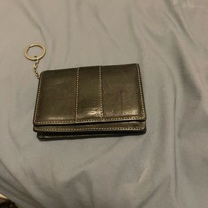 Coach wallet black leather